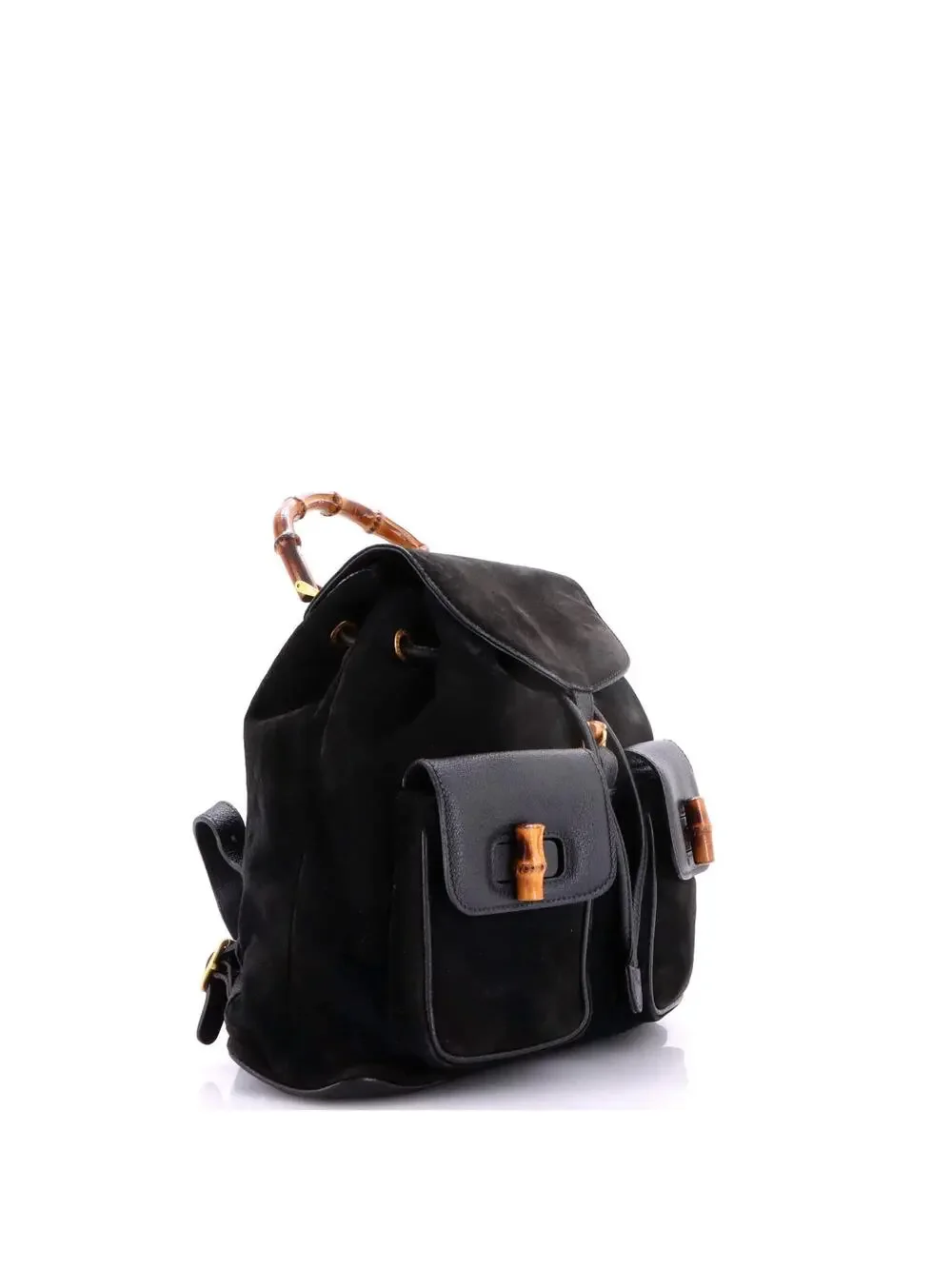 Gucci Vintage Bamboo Backpack Suede #299186G55B